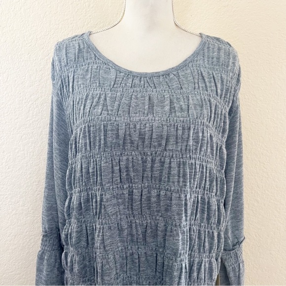 Paper + Tee blue chambray long sleeve top Size 1x New with tags - Picture 4 of 13